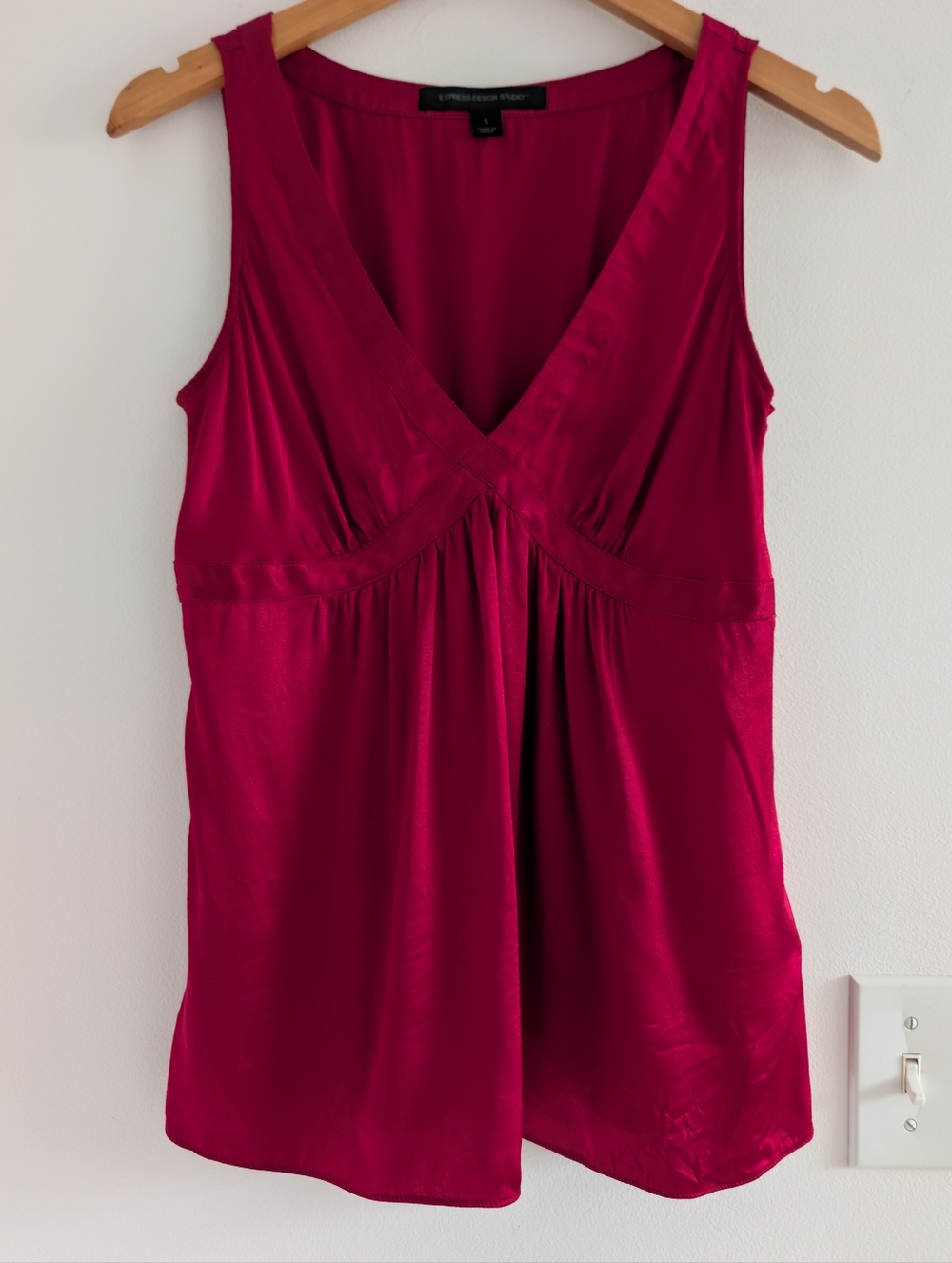 Y2K Silk V-Neck Empire-Waist Camisole